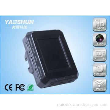 Digital G - sensor WIFI Car DVR With GPS Logger , Rear View